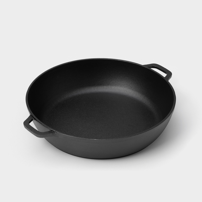 Жаровня чугунная Wild Kitchen, d=28 см, лопатка и губка в комплекте Жаровня чугунная Wild Kitchen, d=28 см, лопатка и губка в комплекте