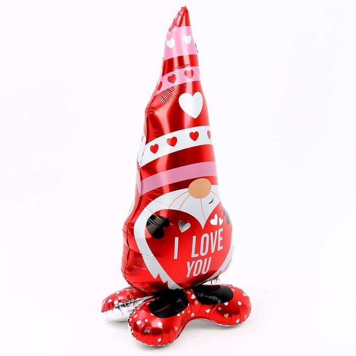 Шар фольгированный 50 Шар фольгированный 50" «Сердце», на подставке, красное, под воздух