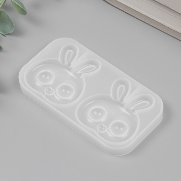 Молд силикон Молд силикон "Зайки с большими глазами" 2 предмета 5,9х11х0,9 см