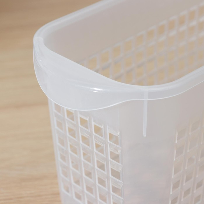 Корзина для хранения Доляна, 37,5×10,5×12 см, цвет прозрачный Корзина для хранения Доляна, 37,5×10,5×12 см, цвет прозрачный