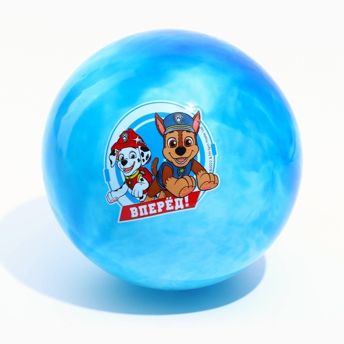 Мяч детский Paw Patrol «Вперед», 16 см, 50 г, мрамор, МИКС Мяч детский Paw Patrol «Вперед», 16 см, 50 г, мрамор, МИКС
