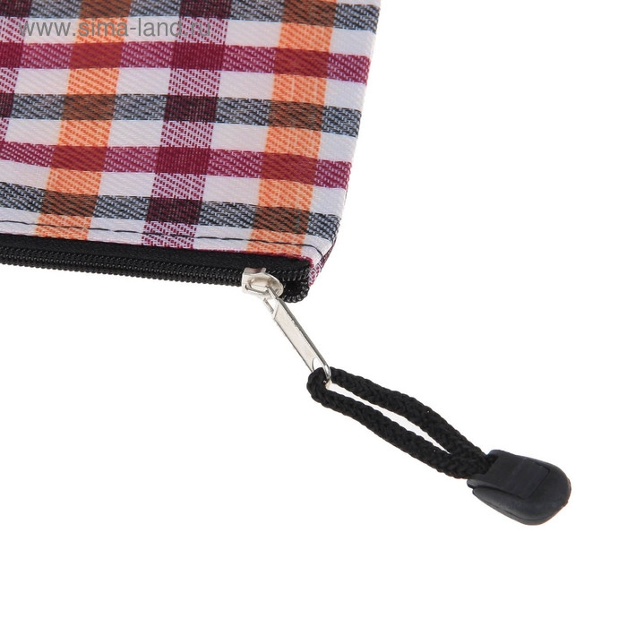 Папка-конверт на молнии Calligrata Папка-конверт на молнии Calligrata "Шотландка" А4, МИКС