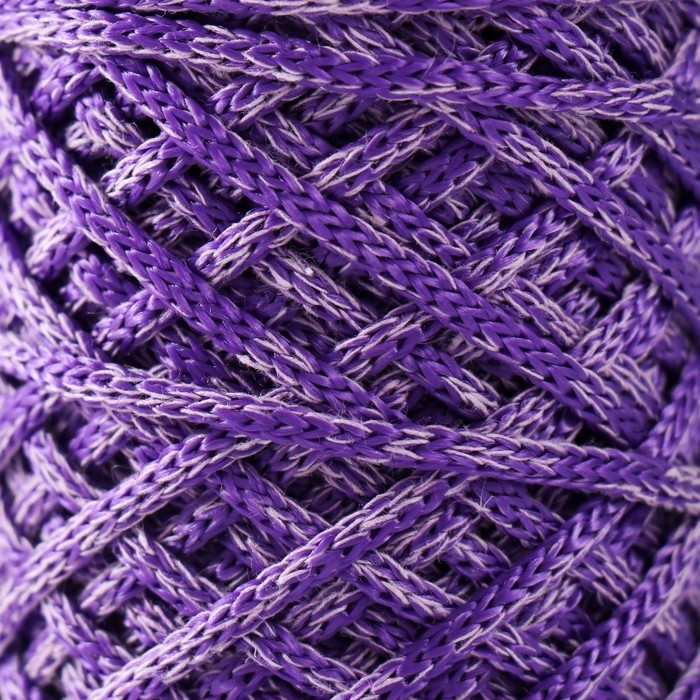 Шнур для вязания 35% хлопок,65% полипропилен 3 мм 85м/160±10 гр (Лаванда/фиолетовый) Шнур для вязания 35% хлопок,65% полипропилен 3 мм 85м/160±10 гр (Лаванда/фиолетовый)