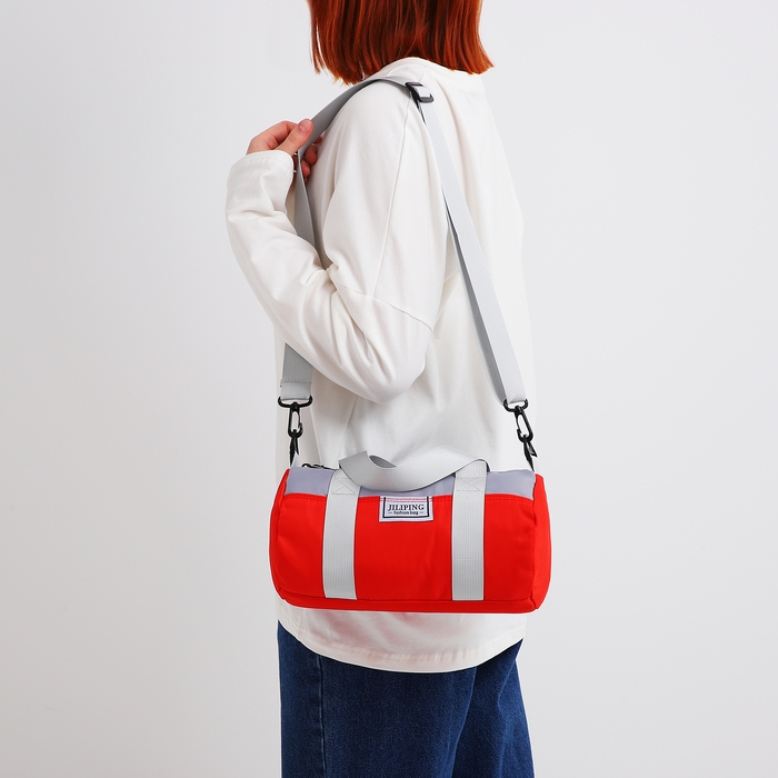 Сумка молодёжная на молнии, цвет красный Сумка молодёжная на молнии, цвет красный