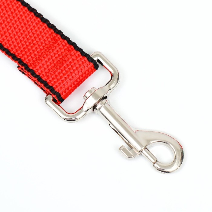 Поводок 5 м х 2,5 см, красно-чёрный Поводок 5 м х 2,5 см, красно-чёрный