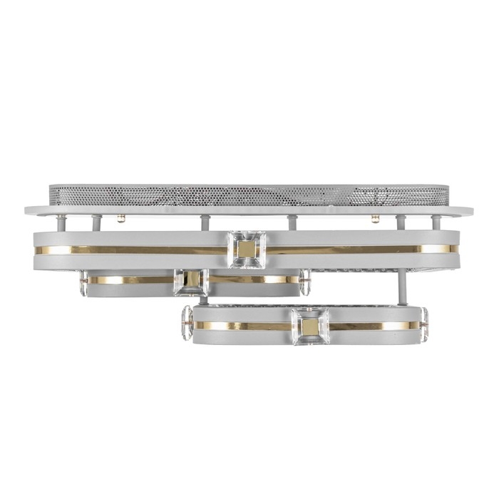 Люстра с ПДУ Люстра с ПДУ "Люминара" 3хLED 88Вт 3000-6000К RGB серый золотой 50х47х16см