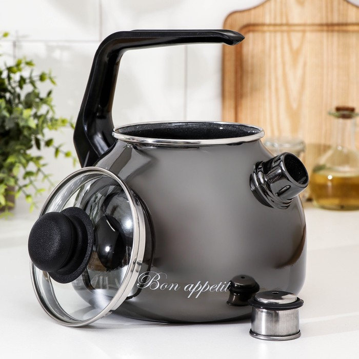 Чайник Bon appetit, 3 л, со свистком, индукция Чайник Bon appetit, 3 л, со свистком, индукция