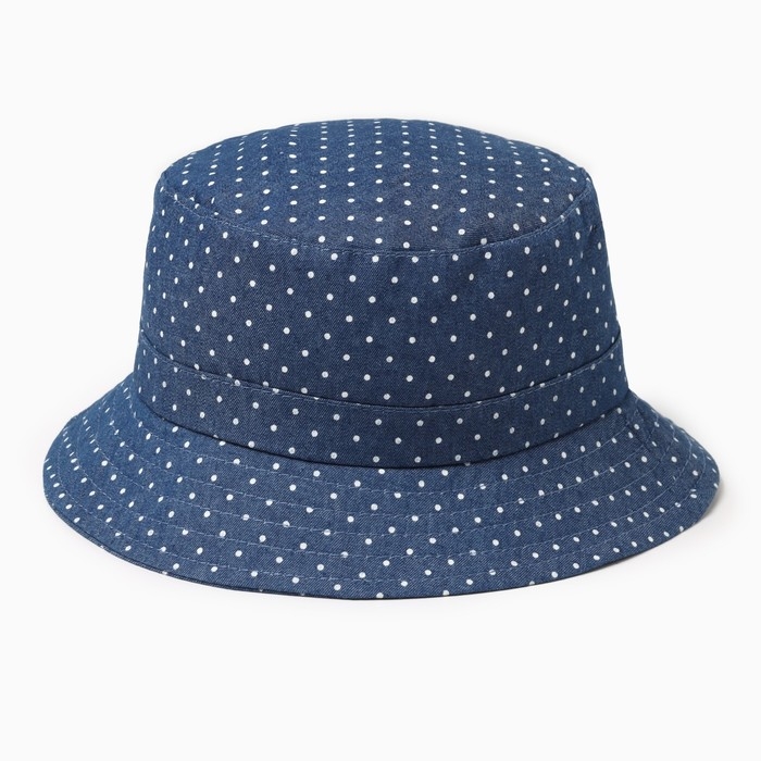 Панама детская MINAKU Панама детская MINAKU "Горошек", цвет синий, размер 44-46