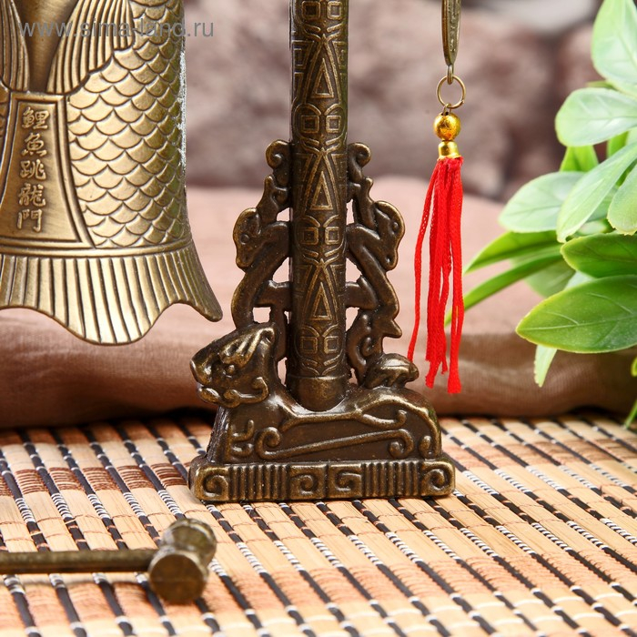 Колокол-гонг металл настольный  Колокол-гонг металл настольный "Драконы" 21,5х22х5 см