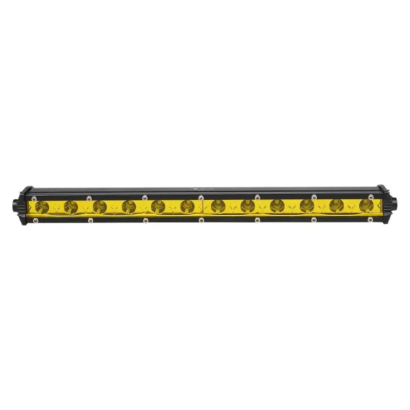 Фара (балка) светодиод. однорядная, 12LED, желтый дальний свет, 18Вт, 343x30x47мм, 12/24В