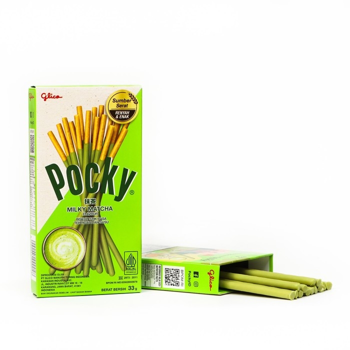 Палочки поки Pocky GLICO Палочки поки Pocky GLICO "Зелёный чай" в белом шоколаде, 33 г