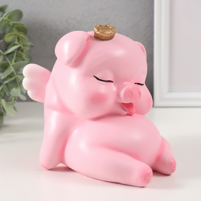 Копилка Копилка "Свинка принцесса" Высота 14 см, ширина 12 см, длина 15 см.