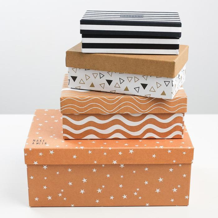 Набор коробок 10 в 1, упаковка подарочная, «Универсальный», 12 х 7 х 4 - 32.5 х 20 х 12.5 см