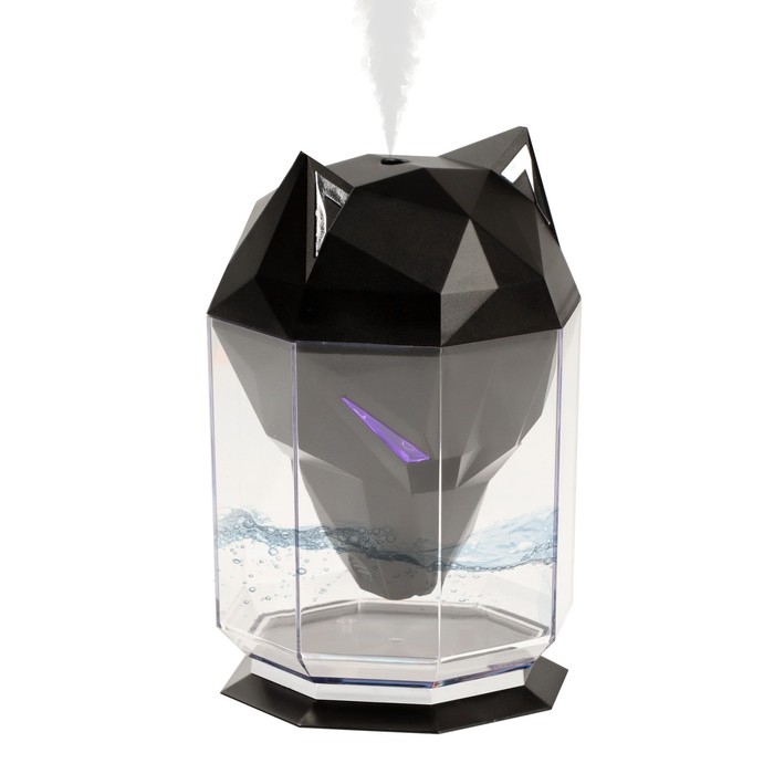 Увлажнитель воздуха Luazon HM-12  Увлажнитель воздуха Luazon HM-12 "Волк", ультразвуковой, 650 мл, 2 Вт, погружной, USB,черный