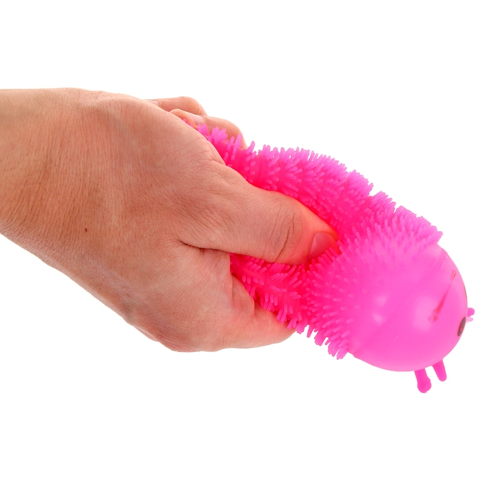 Ёжка «Гусеница» световой, цвета МИКС Ёжка «Гусеница» световой, цвета МИКС