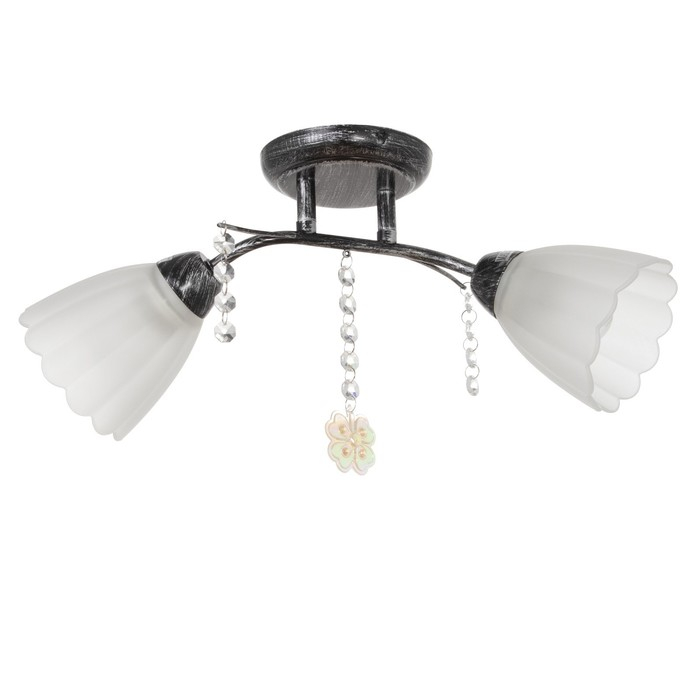 Люстра Люстра "Адель" 2x40Вт E27 черный 48х46х17 см