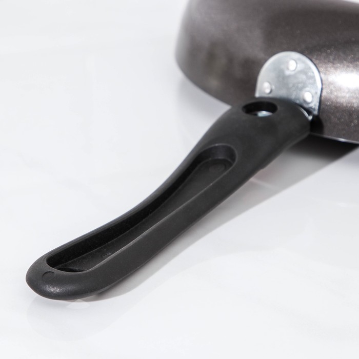 Сковорода Forever, d=28 см, съёмная ручка, антипригарное покрытие, цвет тёмно-серый