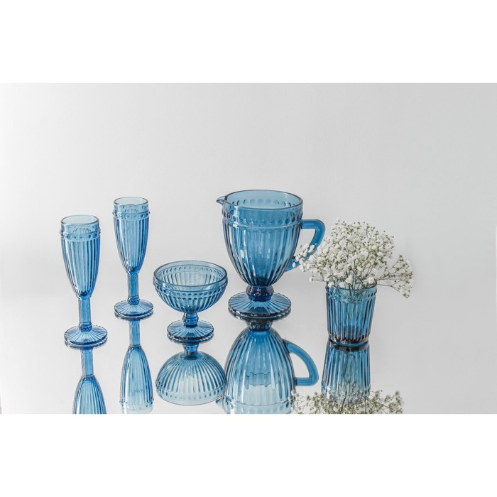 Кувшин для воды стеклянный «Босфор», 1,1 л, цвет синий Кувшин для воды стеклянный «Босфор», 1,1 л, цвет синий