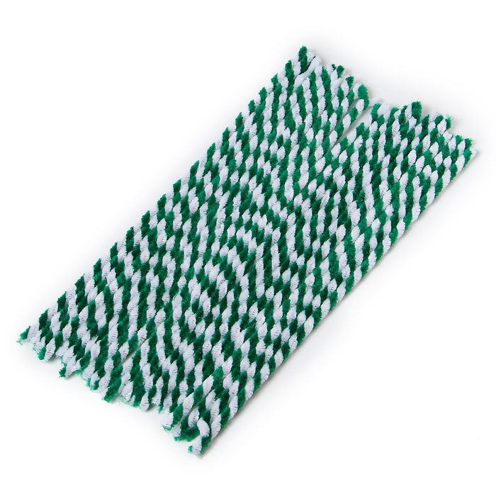 Проволока синельная двухцветная, набор 50 шт., белый и зелёный цвет Проволока синельная двухцветная, набор 50 шт., белый и зелёный цвет