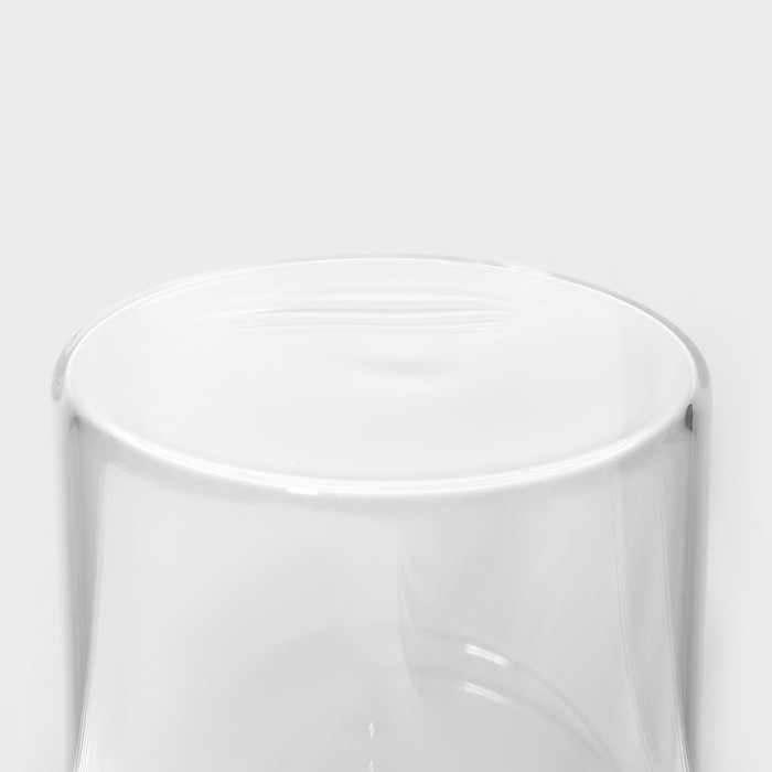 Банка стеклянная для хранения сыпучих продуктов с ложкой «Эко», 400 мл, 10,5×8,5 см, с бамбуковой крышкой