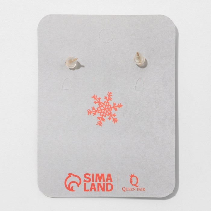 Новый год! Серьги «Олень и леденец» висячие, цвет красно-зелёный в золоте Новый год! Серьги «Олень и леденец» висячие, цвет красно-зелёный в золоте