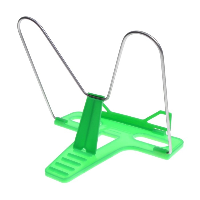 Подставка для книг  Подставка для книг "Отличный выбор", с пластиковым упором, эконом, зелёная