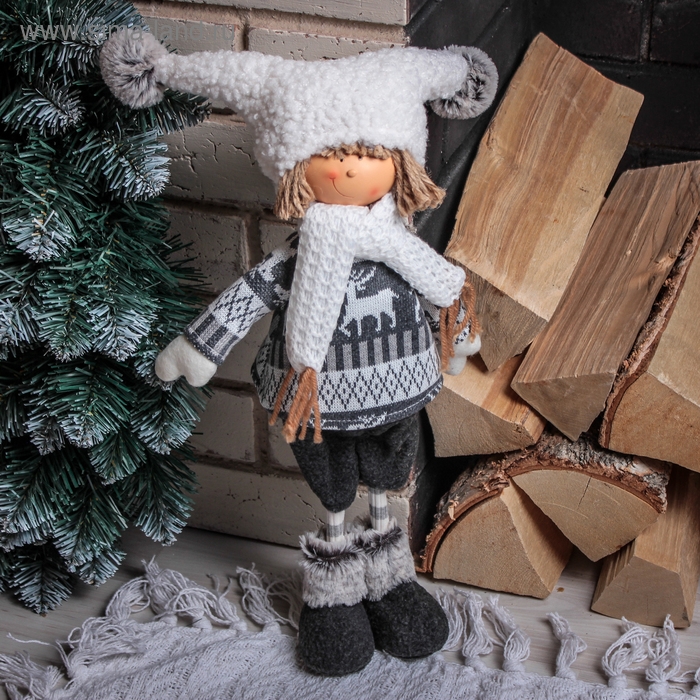 Кукла интерьерная Кукла интерьерная "Мальчик в кофточке" 38 см