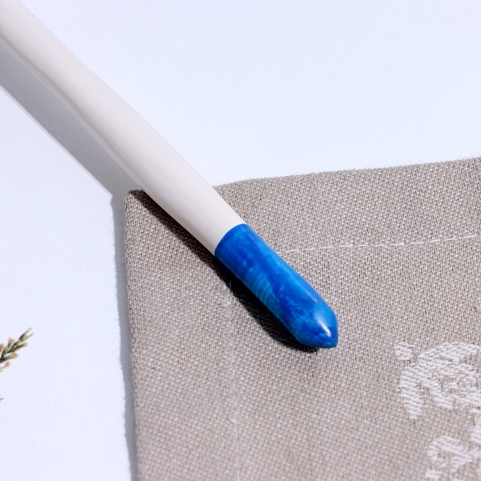 Ложка чайная с росписью «Гжель», 14,7×3,5 см, микс Ложка чайная с росписью «Гжель», 14,7×3,5 см, микс