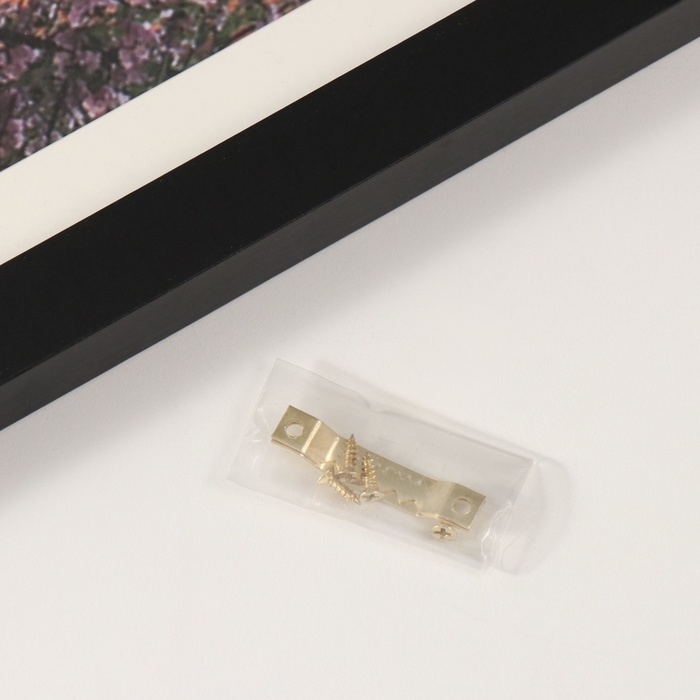 Фоторамка МДФ на 1 фото 21х31 см с паспарту Фоторамка МДФ на 1 фото 21х31 см с паспарту "Кармела" черная 2х38х28 см