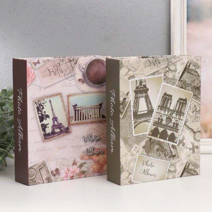 Фотоальбом на 100 фото 15х20 см Фотоальбом на 100 фото 15х20 см "Винтажные фотографии" МИКС 5х17,5х23 см