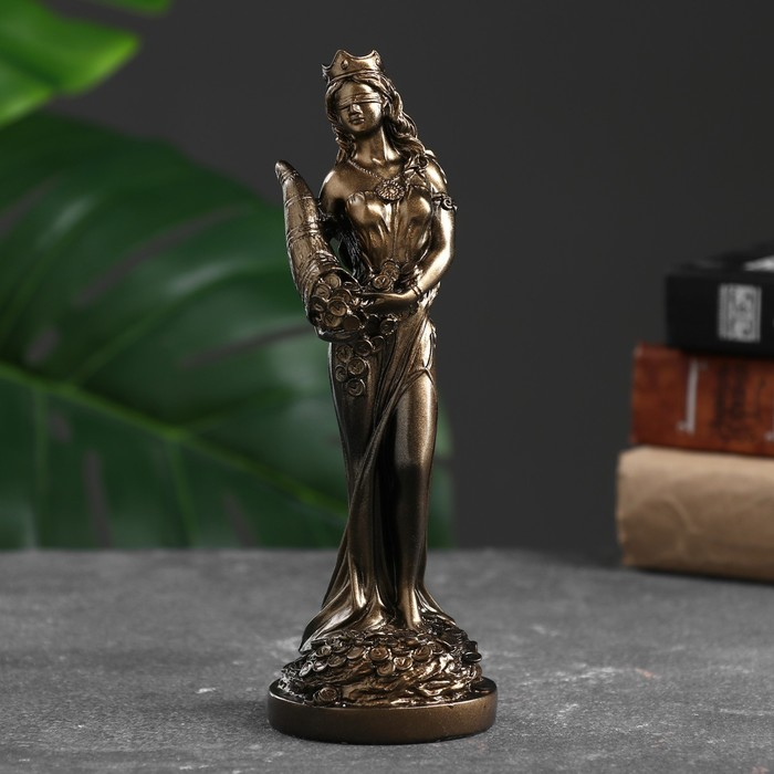 Статуэтка  Статуэтка "Фортуна" 19см, бронза / мраморная крошка