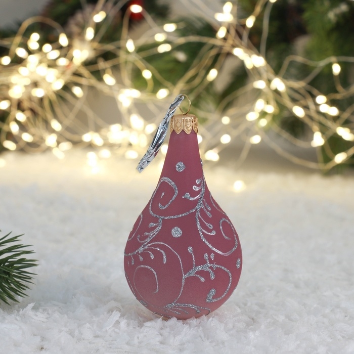 Ёлочная игрушка Ёлочная игрушка "Росинка большая-06" 9,5 см