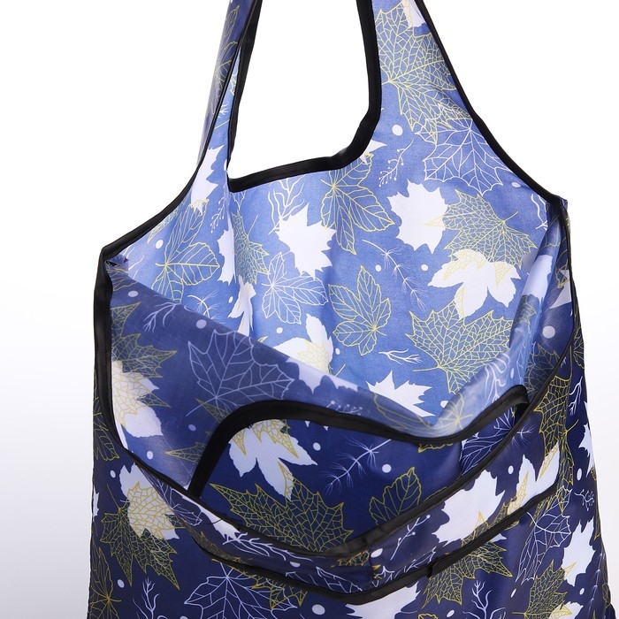 Сумка хозяйственная без застёжки, складная, цвет синий Сумка хозяйственная без застёжки, складная, цвет синий