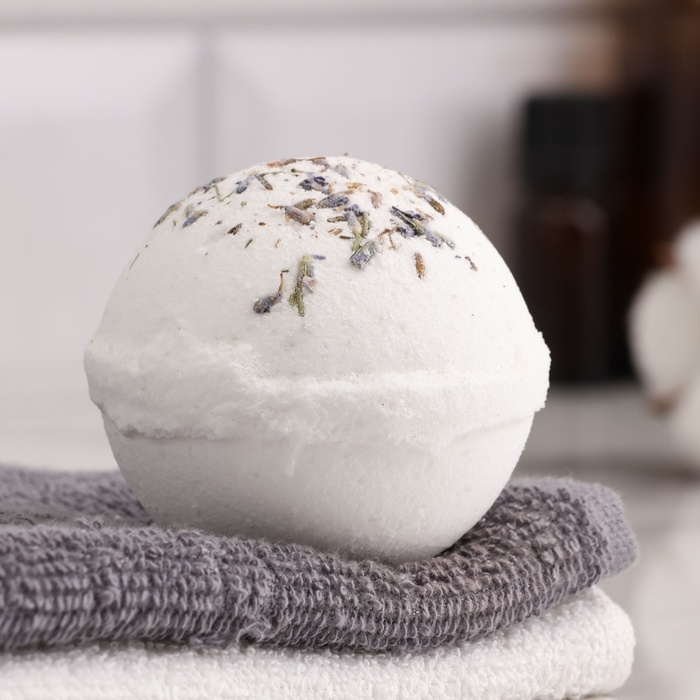 Бомбочка для ванны Бомбочка для ванны "Антистресс" с сухоцветами лаванды 150 г