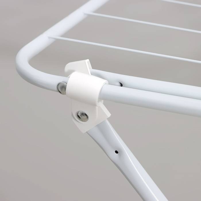 Сушилка для белья напольная складная Доляна, рабочая длина 16 м, цвет белый Сушилка для белья напольная складная Доляна, рабочая длина 16 м, цвет белый