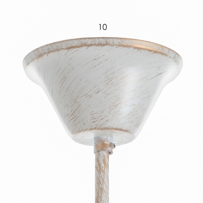 Люстра Люстра "Элессия" 5xE14 40Вт белый с золотой патиной 55х55х41,5-100 см BayerLux