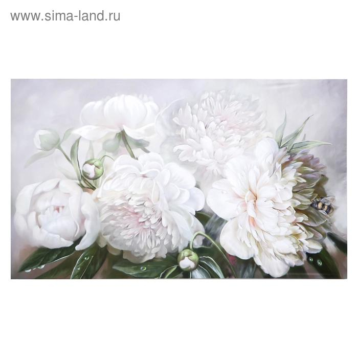 Картина на холсте Картина на холсте "Букет пионов" 60х100 см