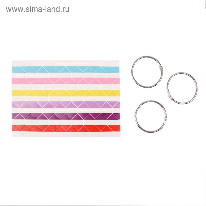 Фотоальбом 30 листов  Фотоальбом 30 листов "Счастье - каждый день" (102 уголка+кольца) 27х19х2 см