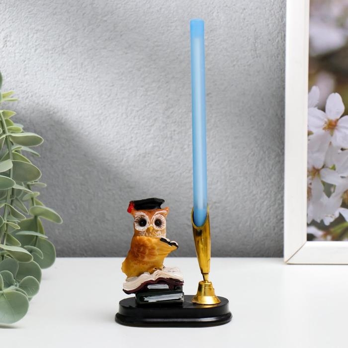 Сувенир полистоун с подставкой под ручку Сувенир полистоун с подставкой под ручку "Профессор филин на книгах" МИКС 7,5х6,5х4,2 см