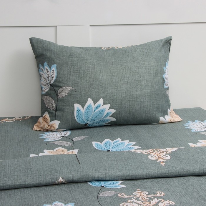 Постельное бельё 2 сп Экономь и Я "Цветочное настроение" 173*215см, 175*214см, 50*70см-2шт, 60г/м2, микрофибра