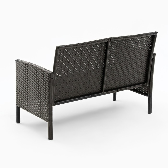 Набор садовой мебели Набор садовой мебели "Ангкор": диван, 2 кресла и стол, плетение: искусственный ротанг, мокко