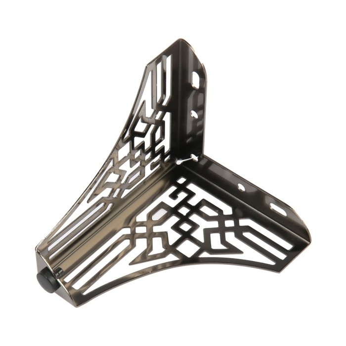 Опора мебельная CAPPIO резная OP01, h=130 мм.10,5*10,5, цвет глянцевый черный Опора мебельная CAPPIO резная OP01, h=130 мм.10,5*10,5, цвет глянцевый черный