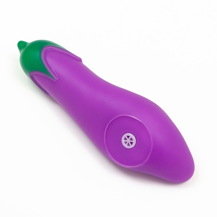 Игрушка пищащая Игрушка пищащая "Баклажан" для собак, 13,5 см, фиолетовая