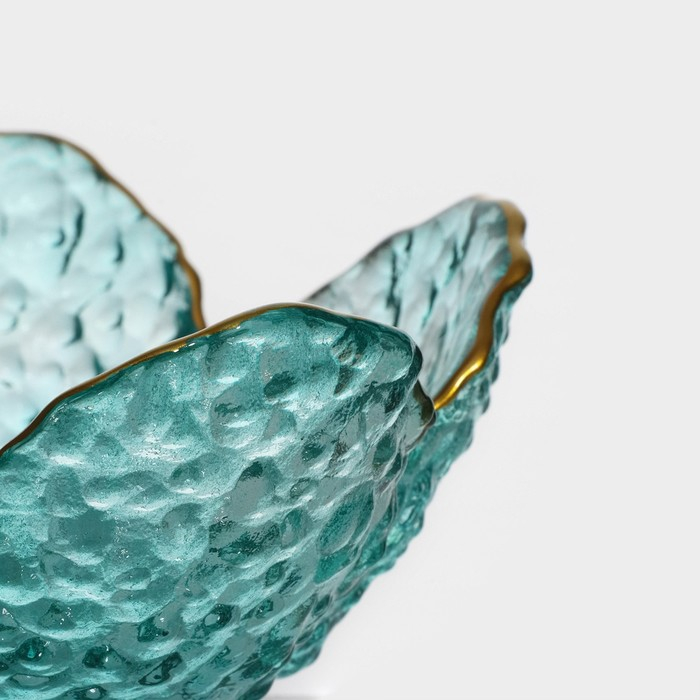 Салатник стеклянный фигурный «Цветок», 150 мл, 12×5 см Салатник стеклянный фигурный «Цветок», 150 мл, 12×5 см