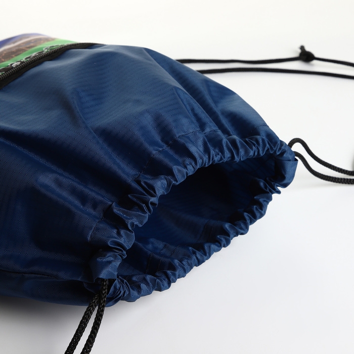 Мешок для обуви на шнурке, цвет синий Мешок для обуви на шнурке, цвет синий