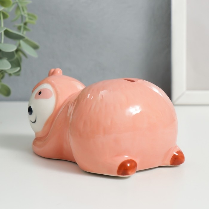 Копилка керамика Копилка керамика "Ленивец" 9,5х8,5х8,5 см