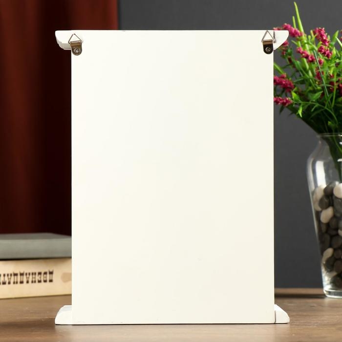 Ключница дерево 6 крючков Ключница дерево 6 крючков "Цветы и бабочки. Love" 26,5х21х6,8 см