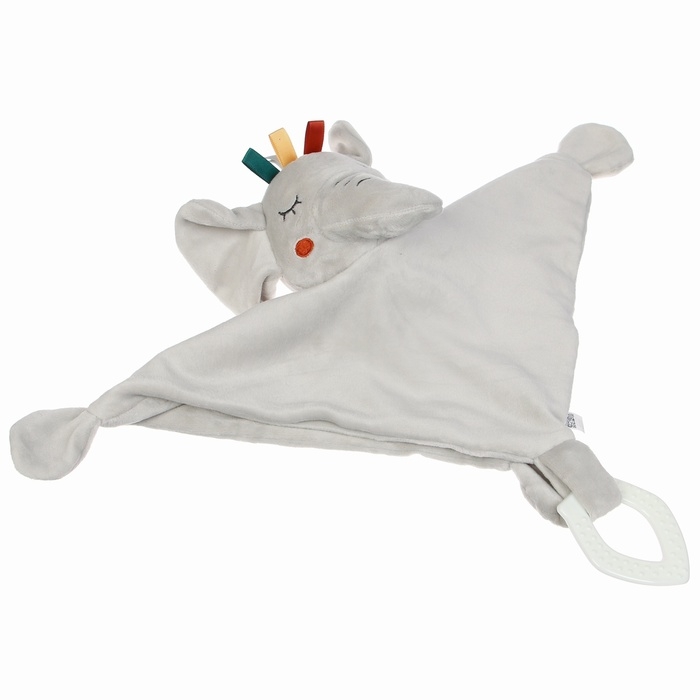 Комфортер - игрушка «Слоник Эли», погремушка, прорезыватель, цвет серый, Крошка Я Комфортер - игрушка «Слоник Эли», погремушка, прорезыватель, цвет серый, Крошка Я