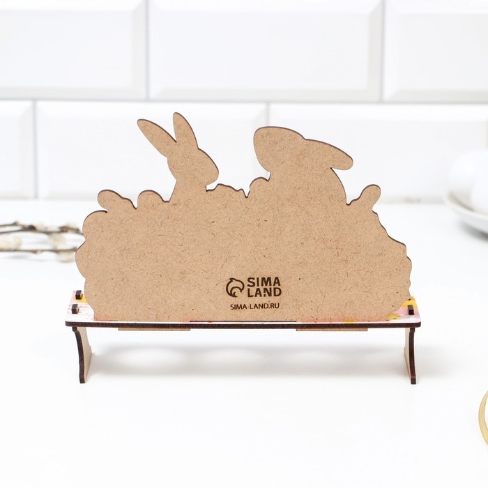 Подставка на 4 яйца «Кролики», 19,6 х 16 х 6 см. Подставка на 4 яйца «Кролики», 19,6 х 16 х 6 см.