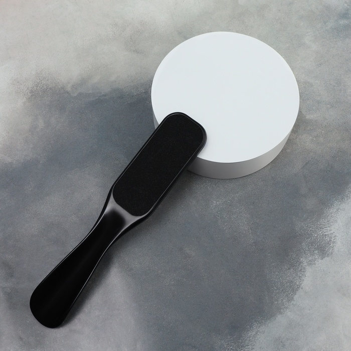 Пилка для ног, лазерная/наждачная, двусторонняя, 18 см, цвет чёрный Пилка для ног, лазерная/наждачная, двусторонняя, 18 см, цвет чёрный